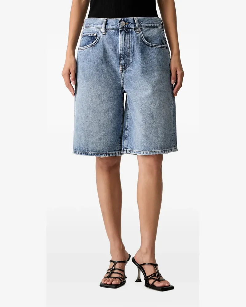 Anine Bing washed denim shorts - Blau Blau