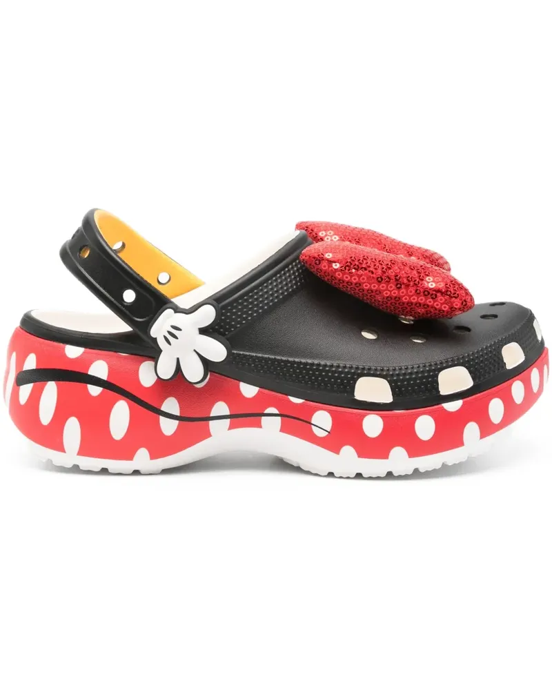 Crocs x Disney Minnie Mouse Classic Platform Clog Mules - Schwarz Schwarz