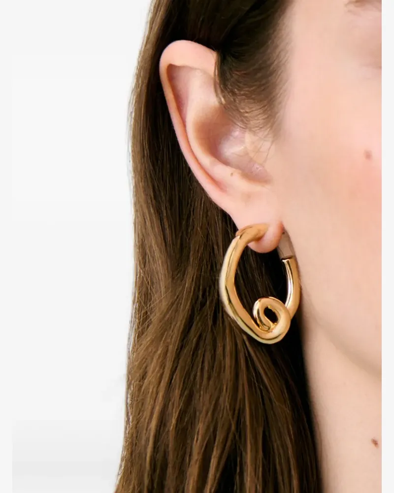 Claudie Pierlot abstract hoop earrings - Gold Gold