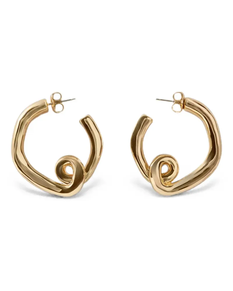Claudie Pierlot abstract hoop earrings - Gold Gold