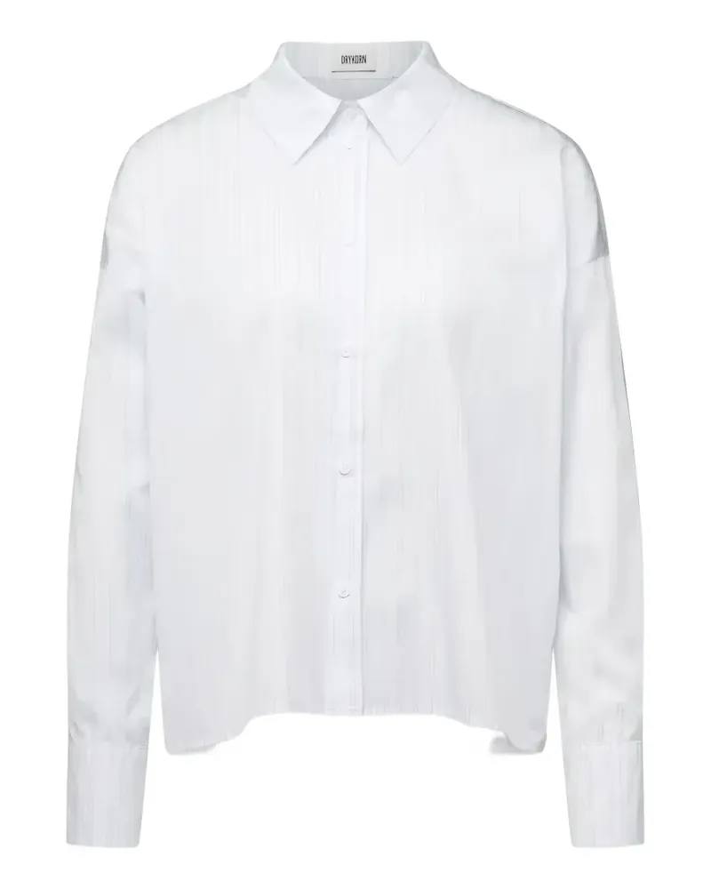 Drykorn Cloelia striped long-sleeve shirt - Weiß Weiß