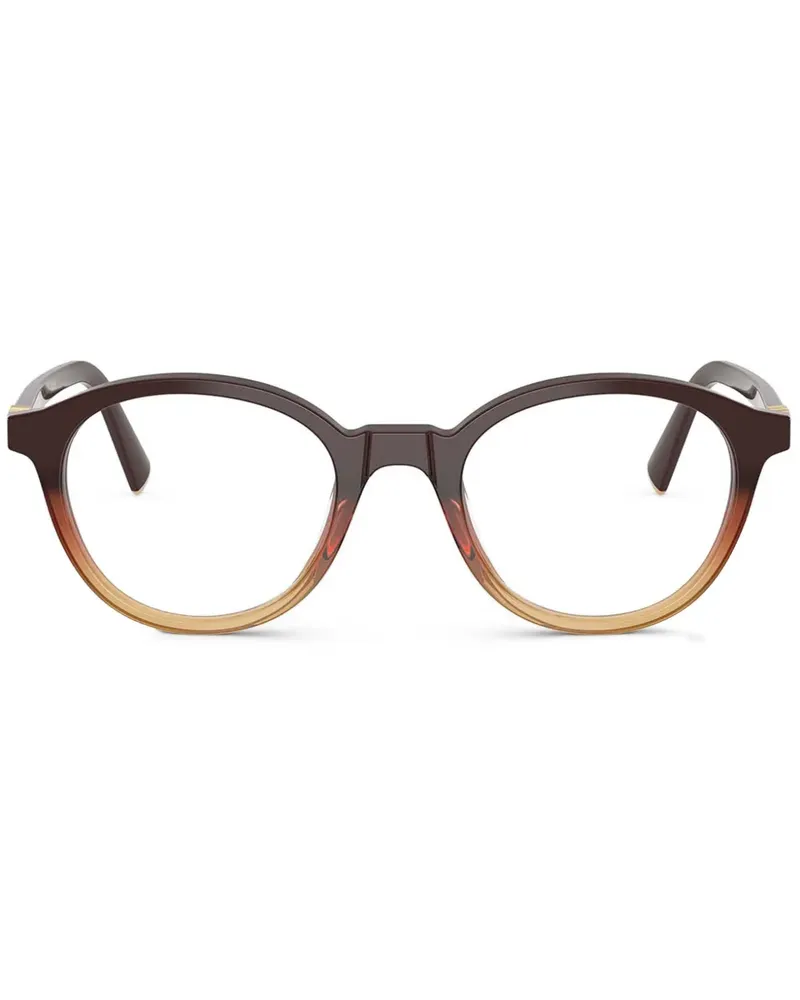 Miu Miu Brille mit rundem Gestell - Braun Braun
