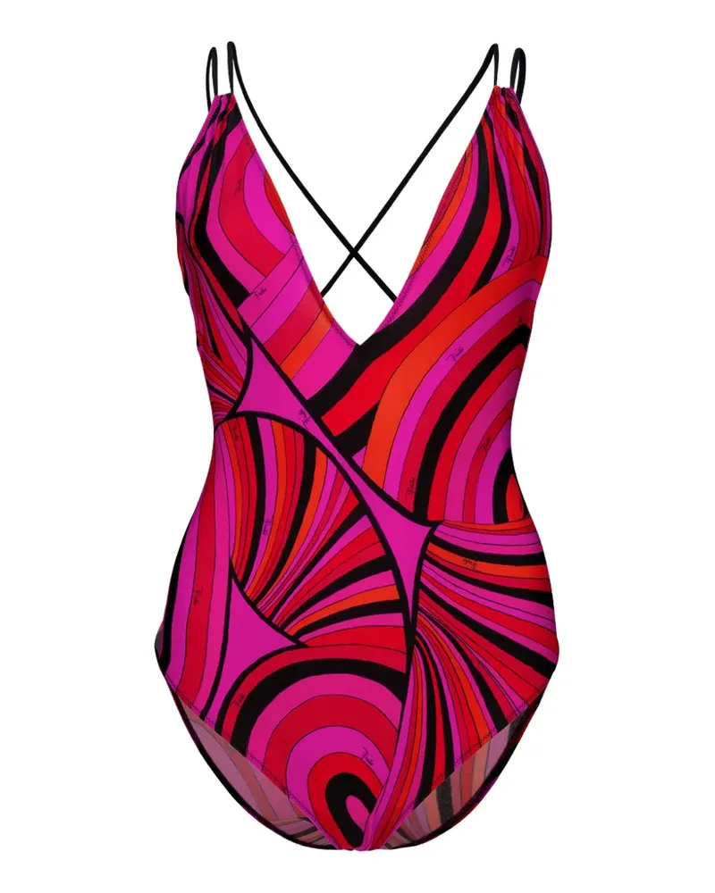 Emilio Pucci Badeanzug mit Iride-Print - Rosa Rosa