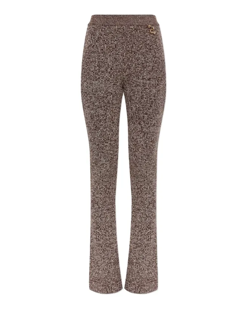 SPORTMAX Velo ribbed-knit trousers - Braun Braun