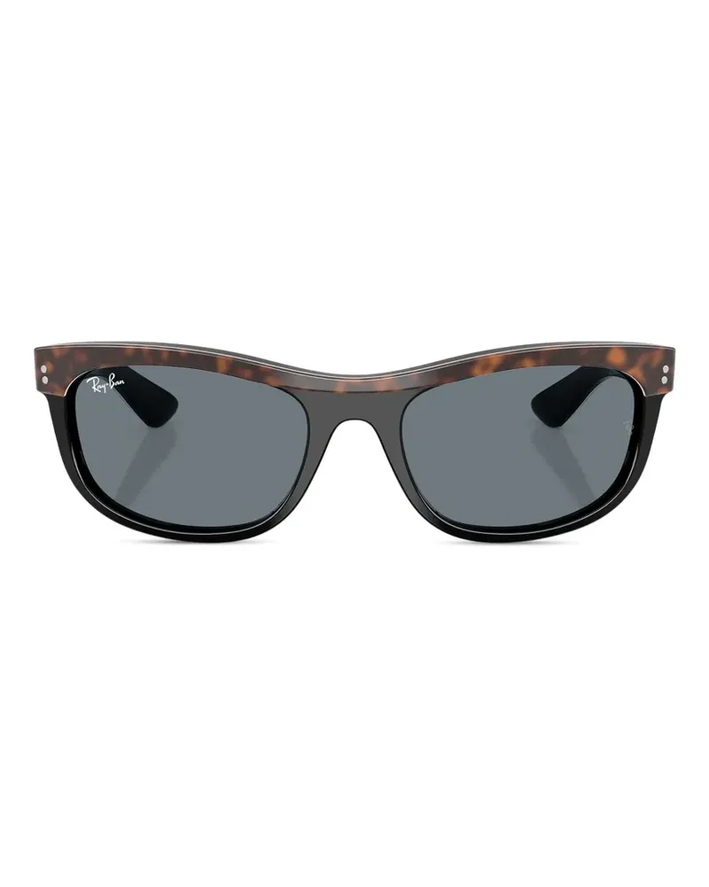 Ray Ban Eckige Balorama Sonnenbrille - Schwarz Schwarz
