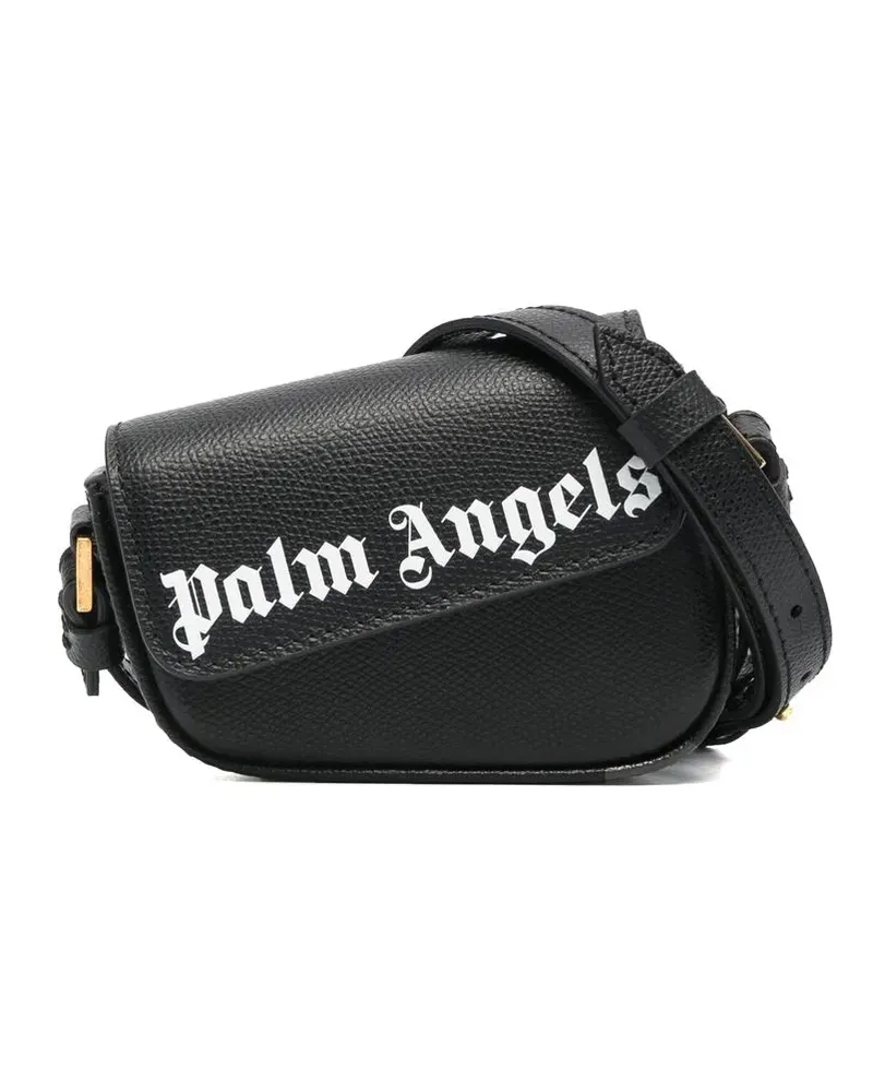 Palm Angels Mini Umhängetasche mit Logo - Schwarz Schwarz
