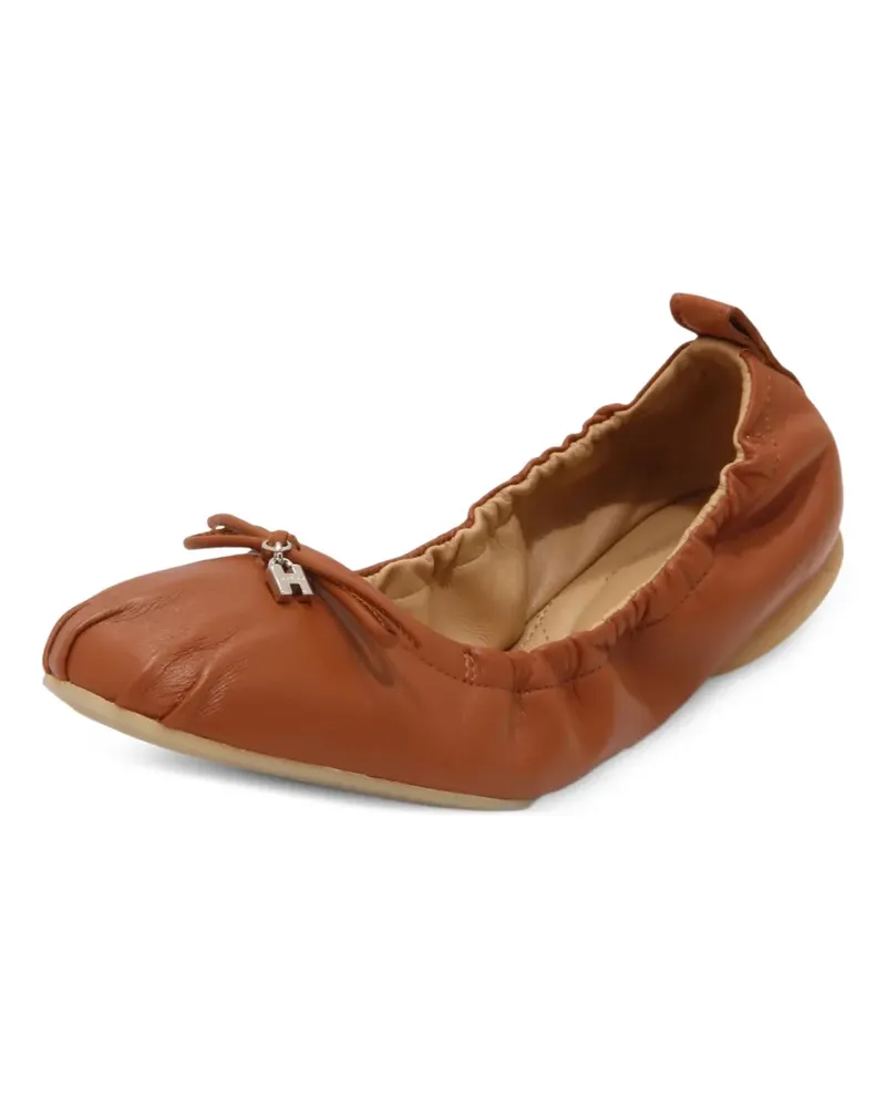 Hogan Ballerinas mit Schleifendetail - Braun Braun
