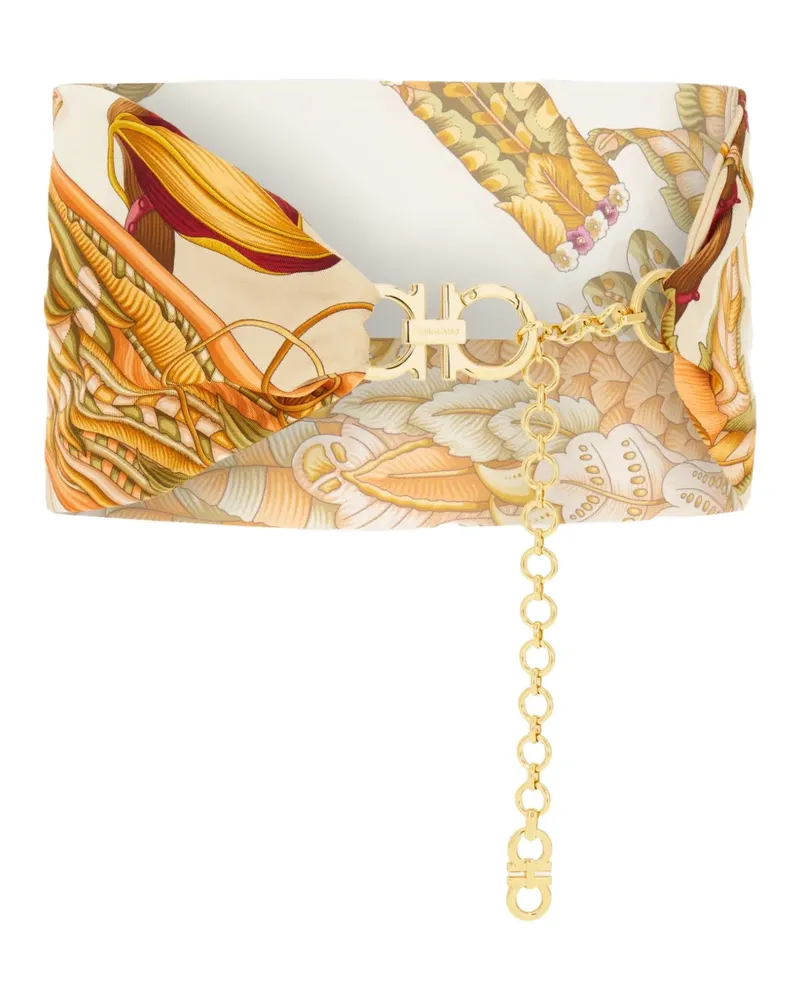 Ferragamo Gancini belt - Nude Nude