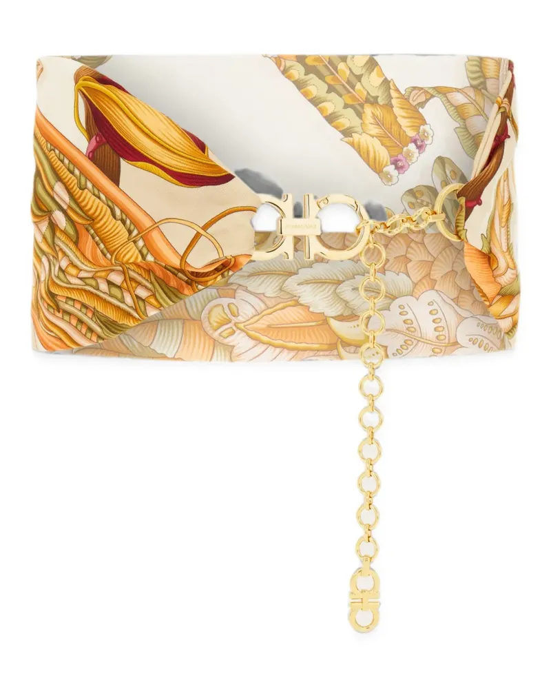 Ferragamo Gancini belt - Nude Nude