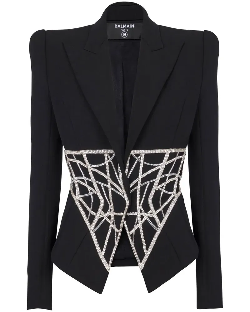 Balmain Doppelreihiger Blazer - Schwarz Schwarz