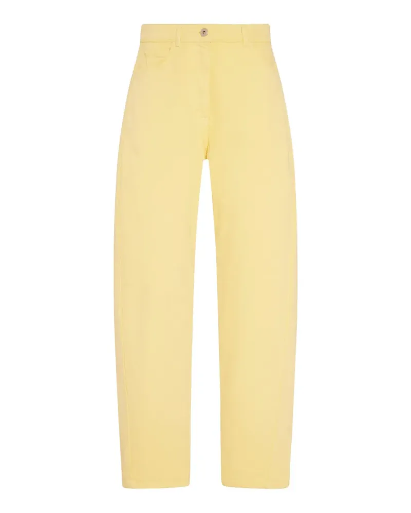 Another Tomorrow Jeans mit abgerundetem Bein - Gelb Gelb