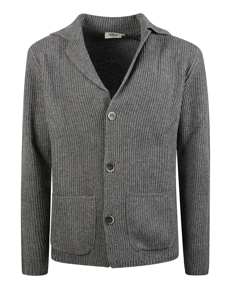Altea Gerippter Cardigan - Grau Grau