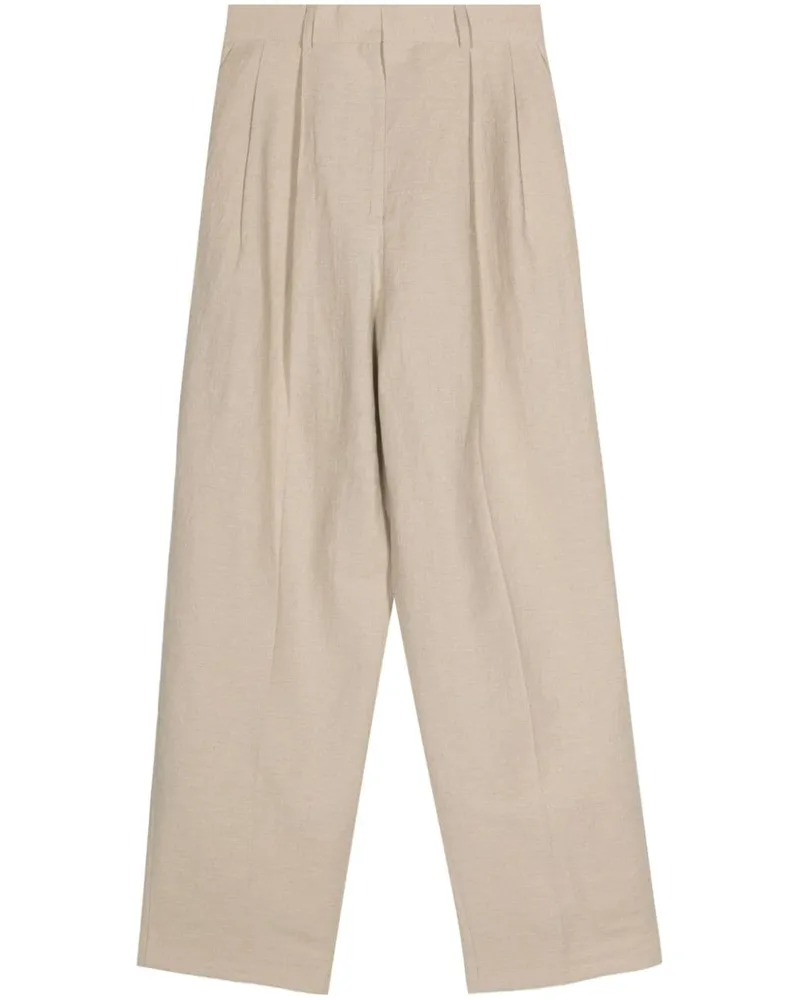 Totême Tapered-Hose mit Bundfalten - Nude Nude