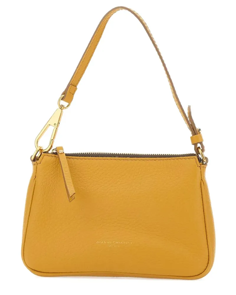 Gianni Chiarini Schultertasche mit Reißverschluss - Gelb Gelb