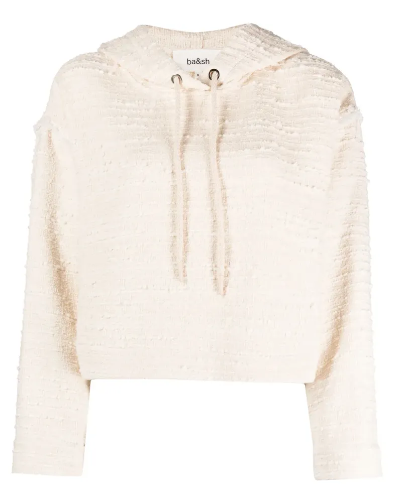 ba&sh Ado Cropped-Kapuzenpullover - Nude Nude