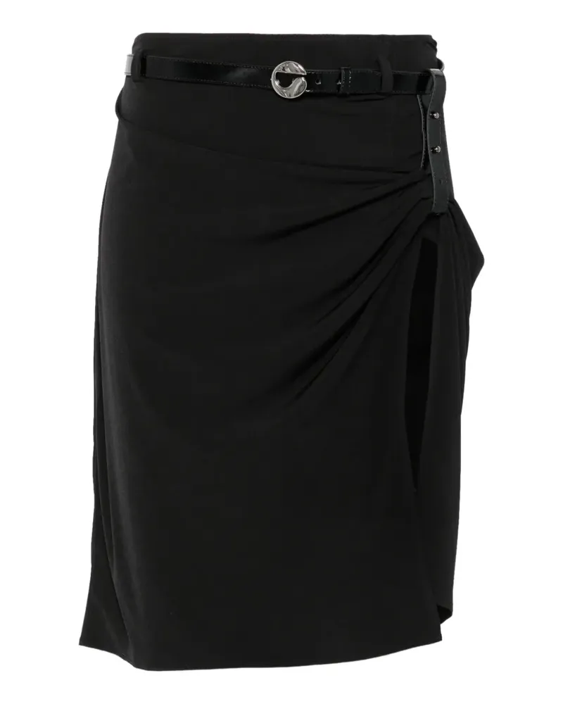 COPERNI belted ruched midi skirt - Schwarz Schwarz