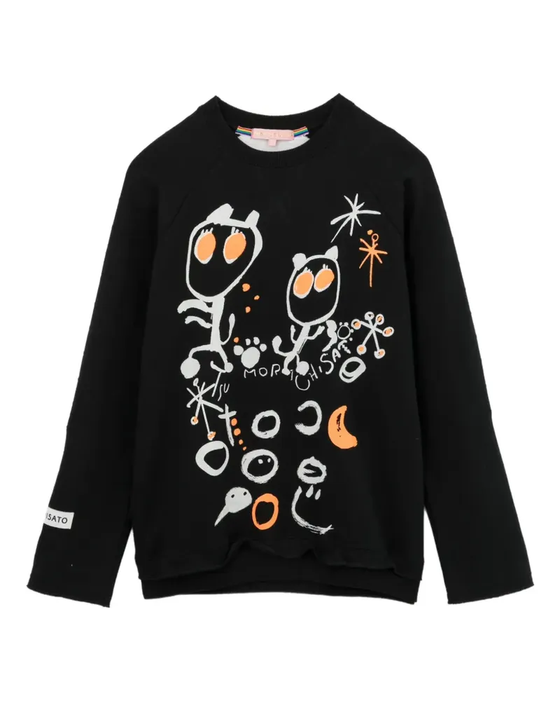 Tsumori Chisato Pullover mit grafischem Print - Schwarz Schwarz