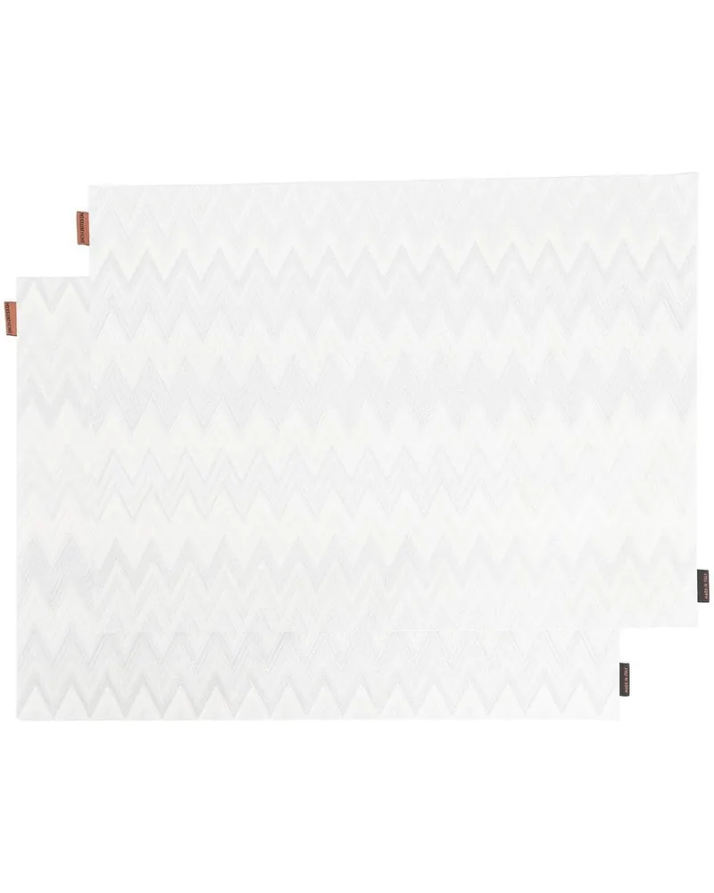 Missoni Home Tischdecke mit diagonalen Streifen - Weiß Weiß