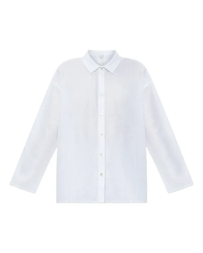 Hanro Hemd mit überschnittener Schulter - Weiß Weiß