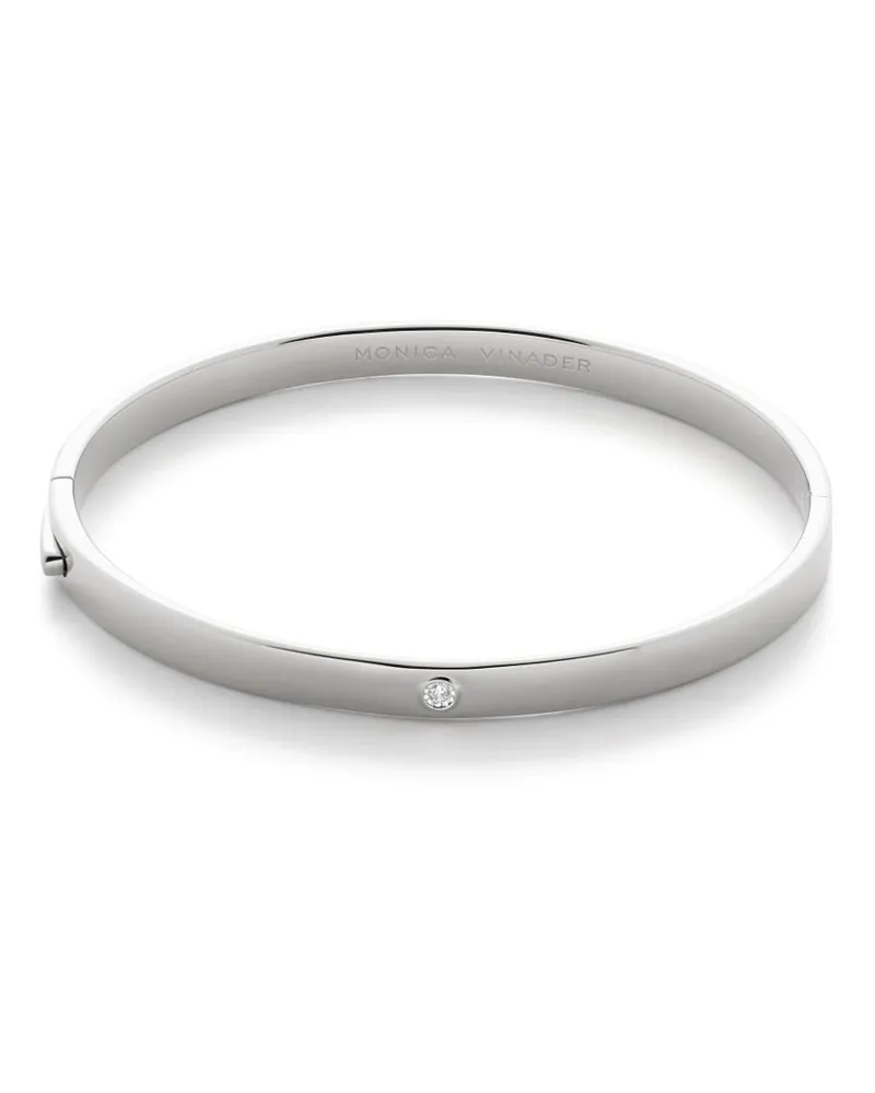 Monica Vinader Armspange mit Diamant - Silber Silber
