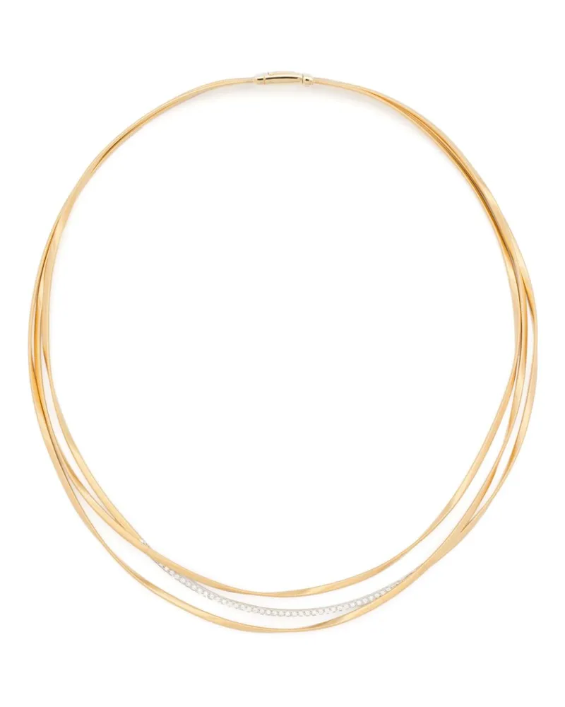 Marco Bicego 18kt Gelbgoldhalskette mit Diamanten Gold