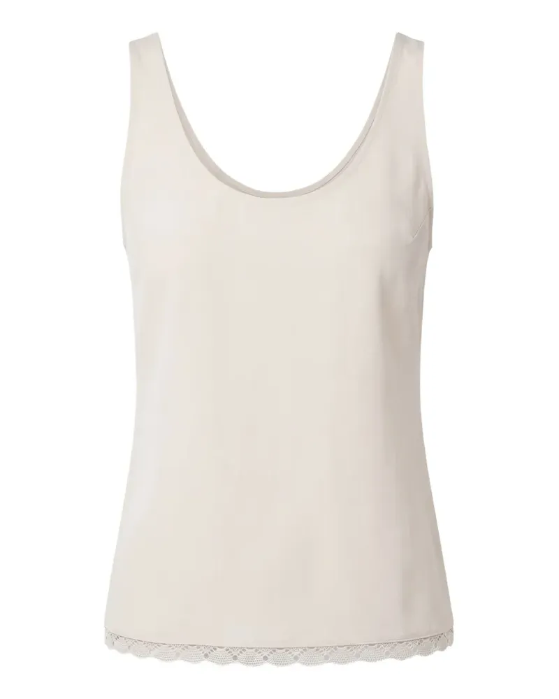 Maria Mcmanus Ärmellose Lace Edge Scoop Cami Bluse - Nude Nude