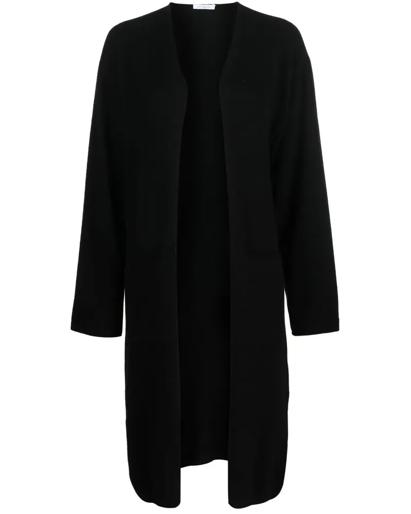 Malo Drapierter Kaschmircardigan - Schwarz Schwarz