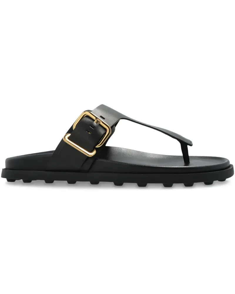 TOD'S Pantoletten aus Leder - Schwarz Schwarz