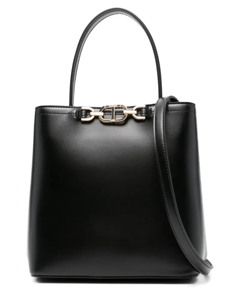 Twin-Set Beuteltasche mit Kettenhenkel - Schwarz Schwarz