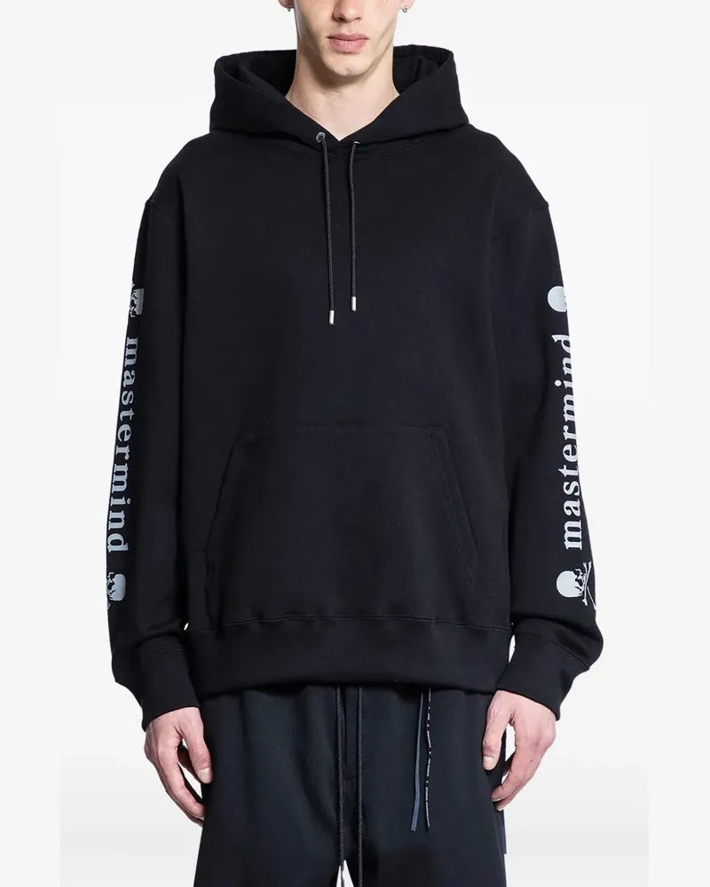 Mastermind World Hoodie mit Totenkopf-Print - Schwarz Schwarz