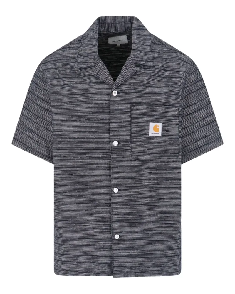 Carhartt WIP Gestreiftes Gellar Hemd - Grau Grau