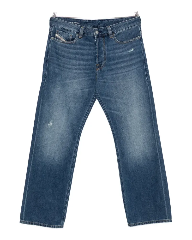 Diesel faded whiskered jeans - Blau Blau