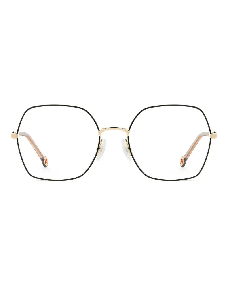 Carolina Herrera New York Brille mit geometrischem Gestell - Schwarz Schwarz