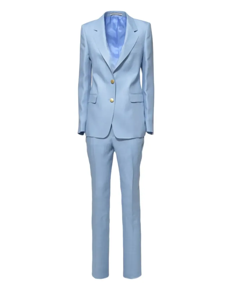 Tagliatore Anzug aus Leinen - Blau Blau