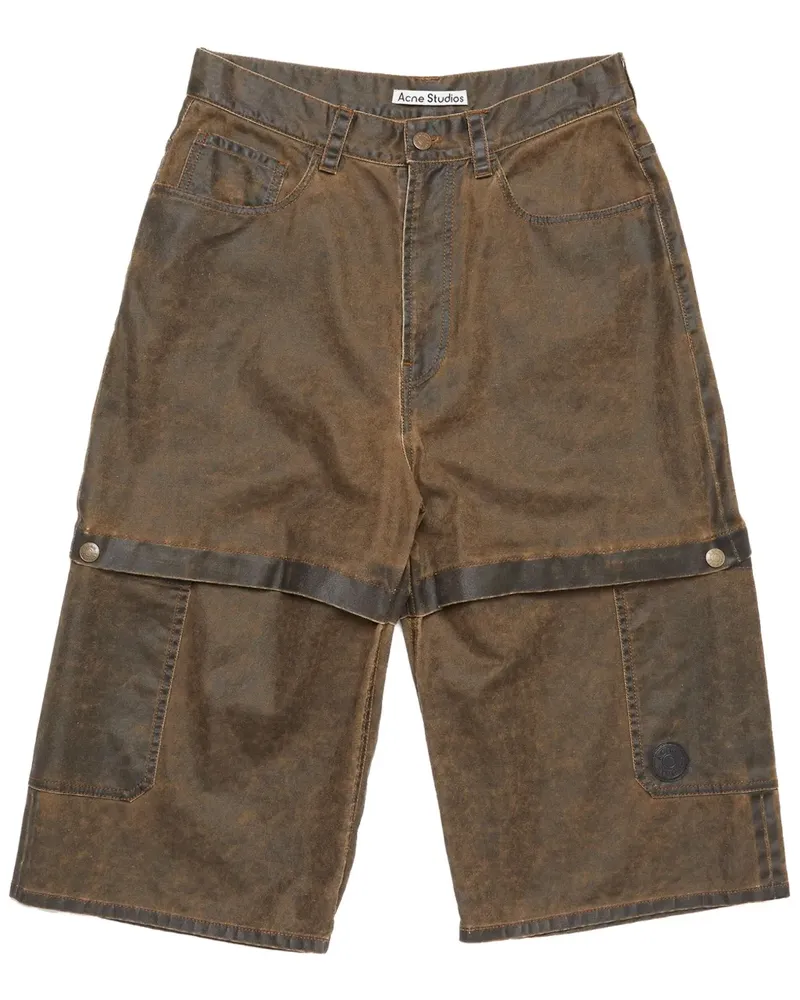 Acne Studios Klassische Jeans-Bermudas - Braun Braun