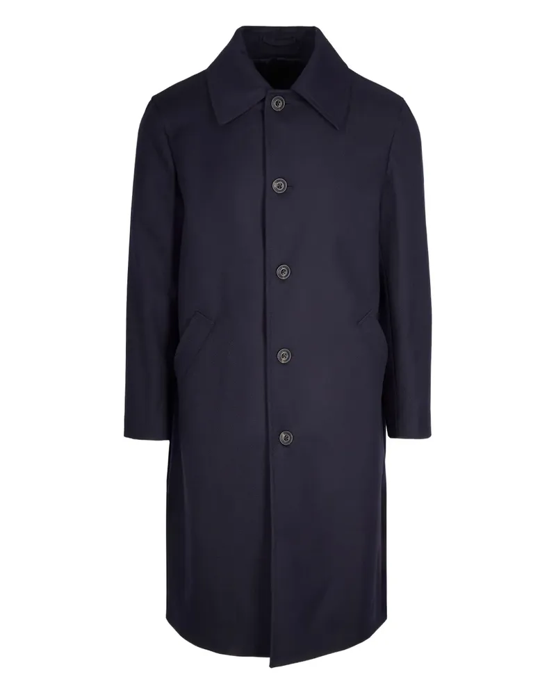 Luigi Bianchi Mantova buttoned coat - Blau Blau