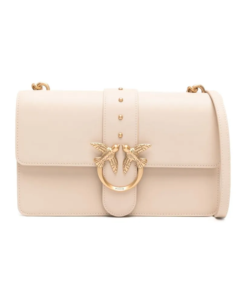 Pinko Classic Love Schultertasche - Nude Nude