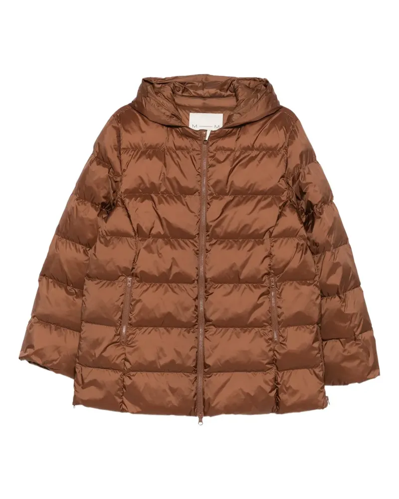Max Mara quilted hooded jacket - Braun Braun