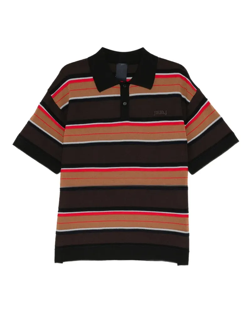 JUUN.J Gestreiftes Poloshirt - Braun Braun