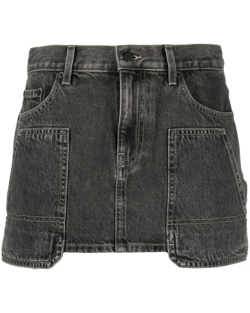 Helmut Lang Jeans-Minirock im Carpenter-Look - Grau Grau