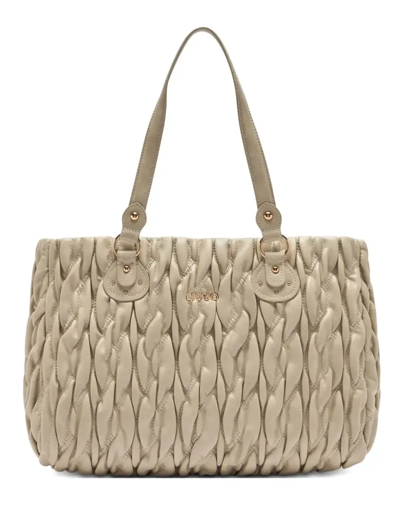 Liu Jo Mittelgroße gesteppte Tote Bag - Nude Nude