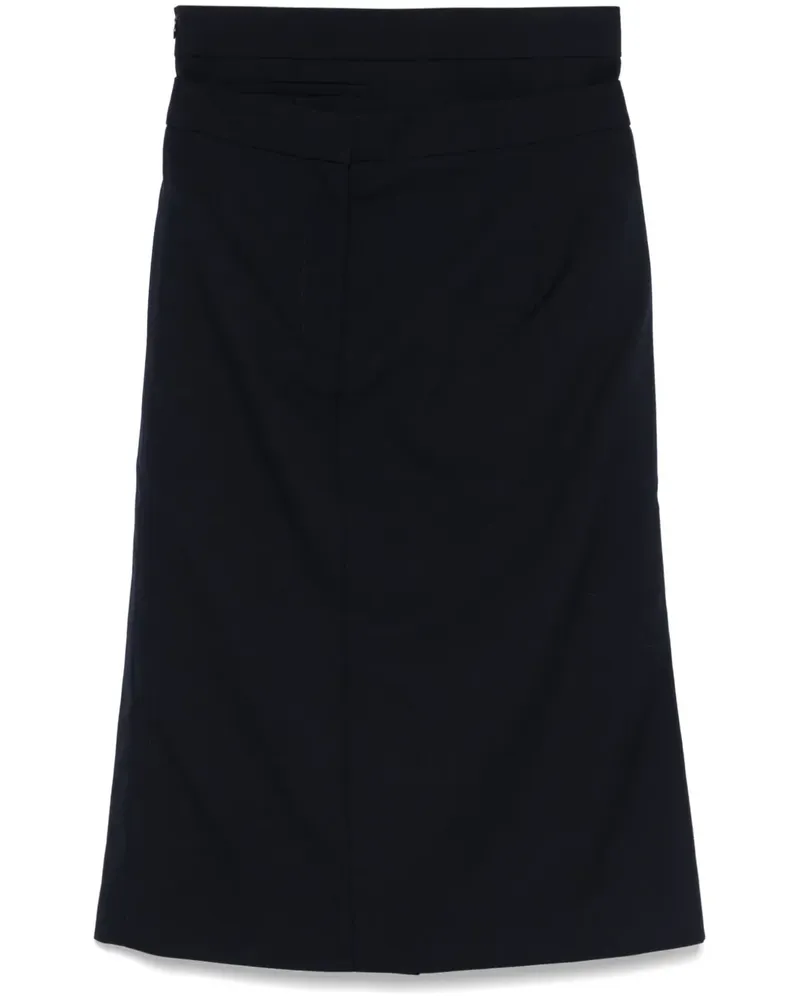 SHUSHU/TONG Rock im Layering-Look - Blau Blau