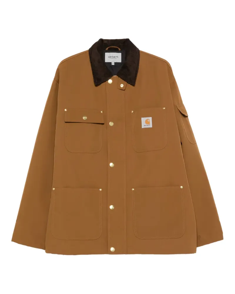 Carhartt WIP Clapton corduroy-collar pocket jacket - Braun Braun