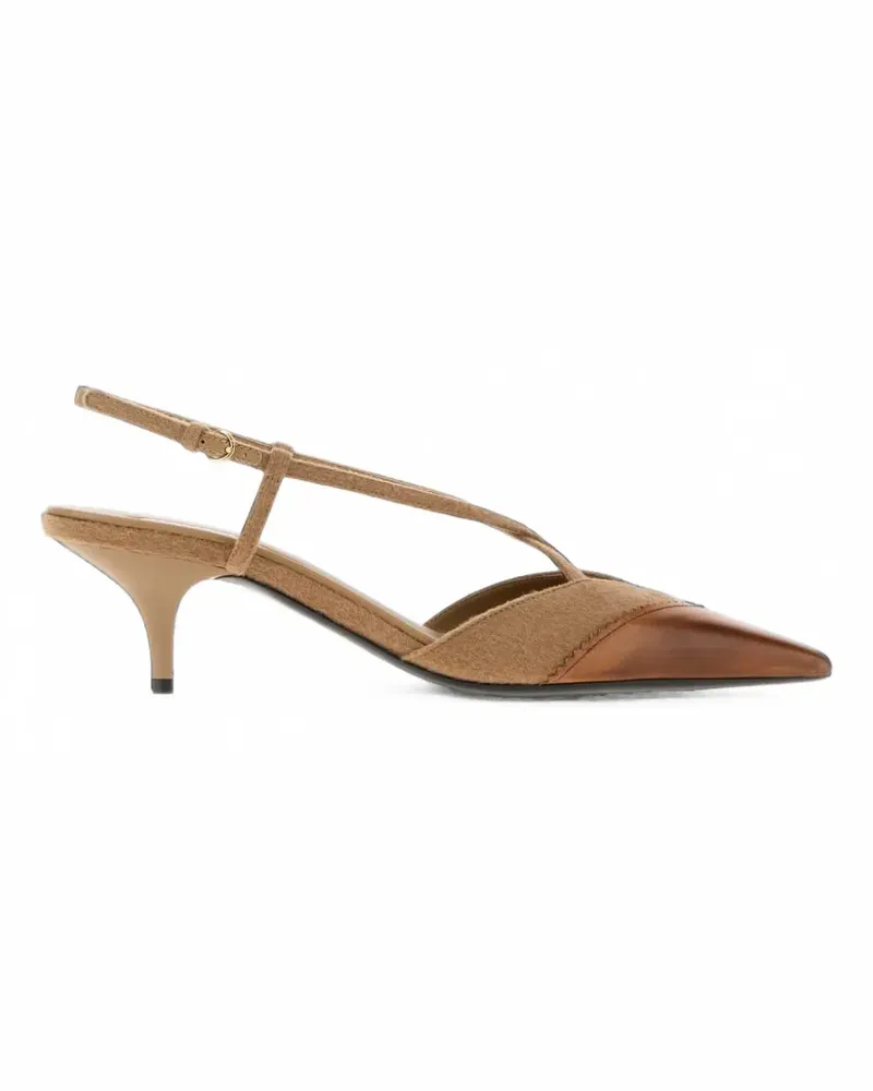 Miu Miu Spitze Slingback-Pumps - Braun Braun