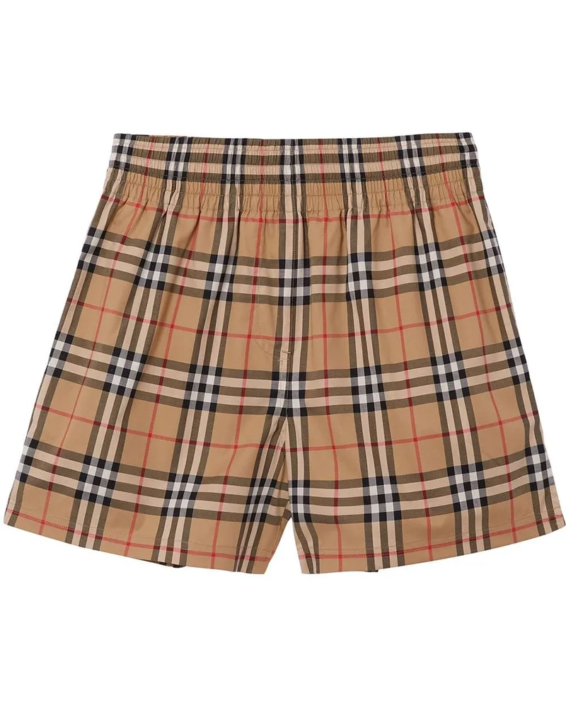 Burberry Shorts mit Vintage-Check - Nude Nude