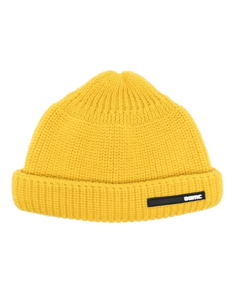 OAMC Beanie mit Logo-Patch - Gelb Gelb