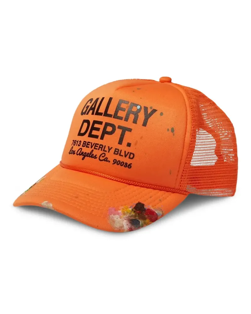 GALLERY DEPT. logo-detail trucker cap - Orange Orange