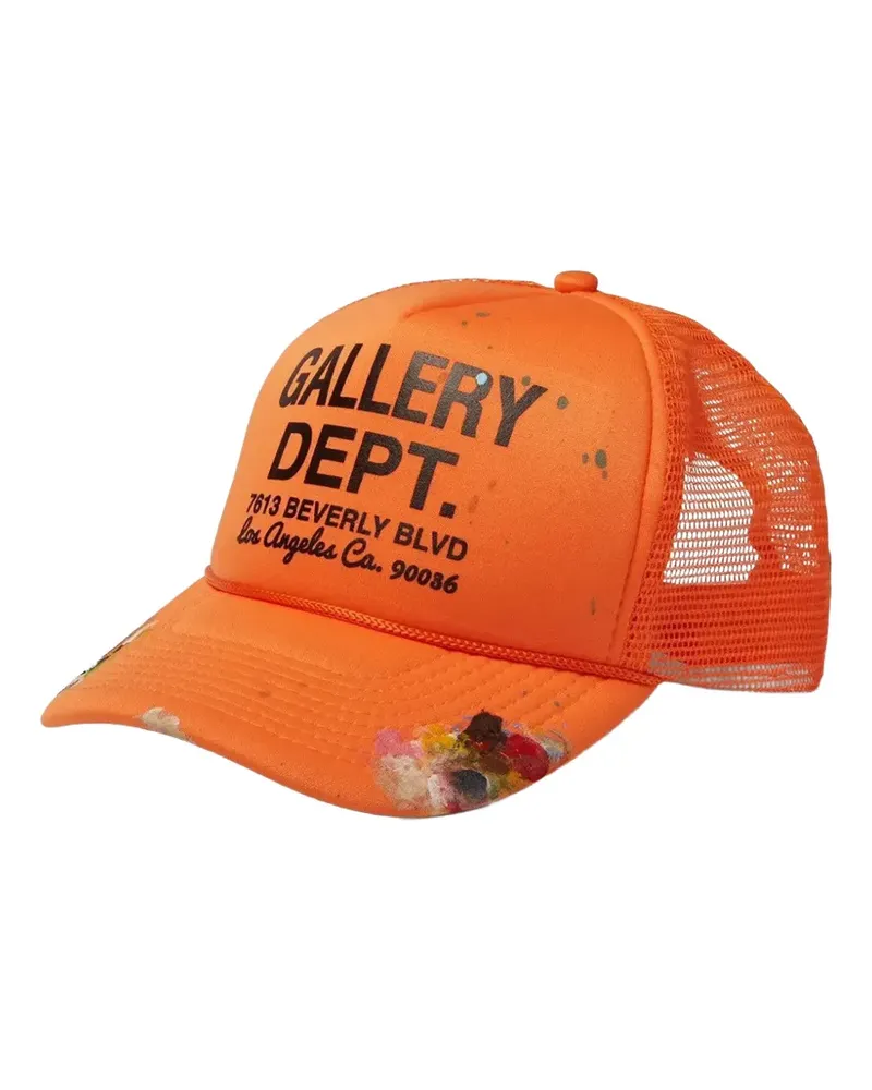 GALLERY DEPT. logo-detail trucker cap - Orange Orange