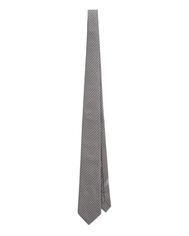 Dolce & Gabbana Krawatte mit Jacquardmuster - Grau Grau