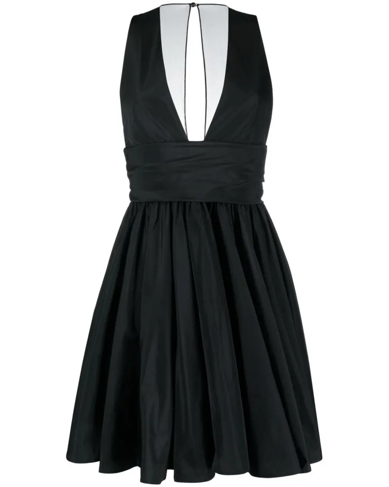 Pinko Kleid mit V-Ausschnitt - Schwarz Schwarz